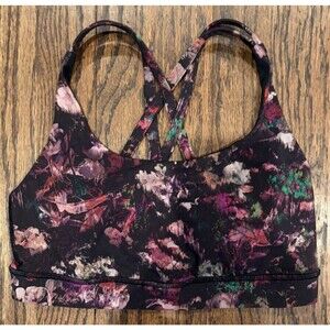NWOT Lululemon Energy Bra Floral Illusion Women’s Size 4